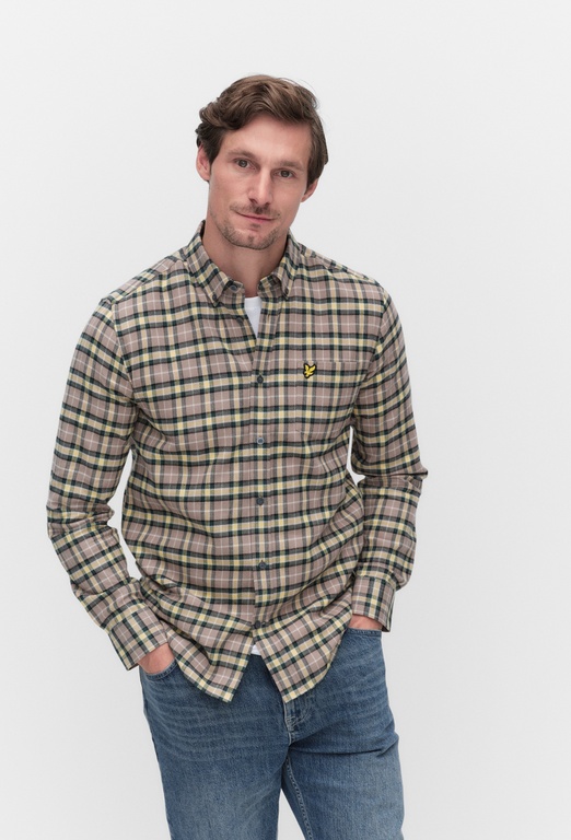Check flannel shirt ARGYLE TEAL